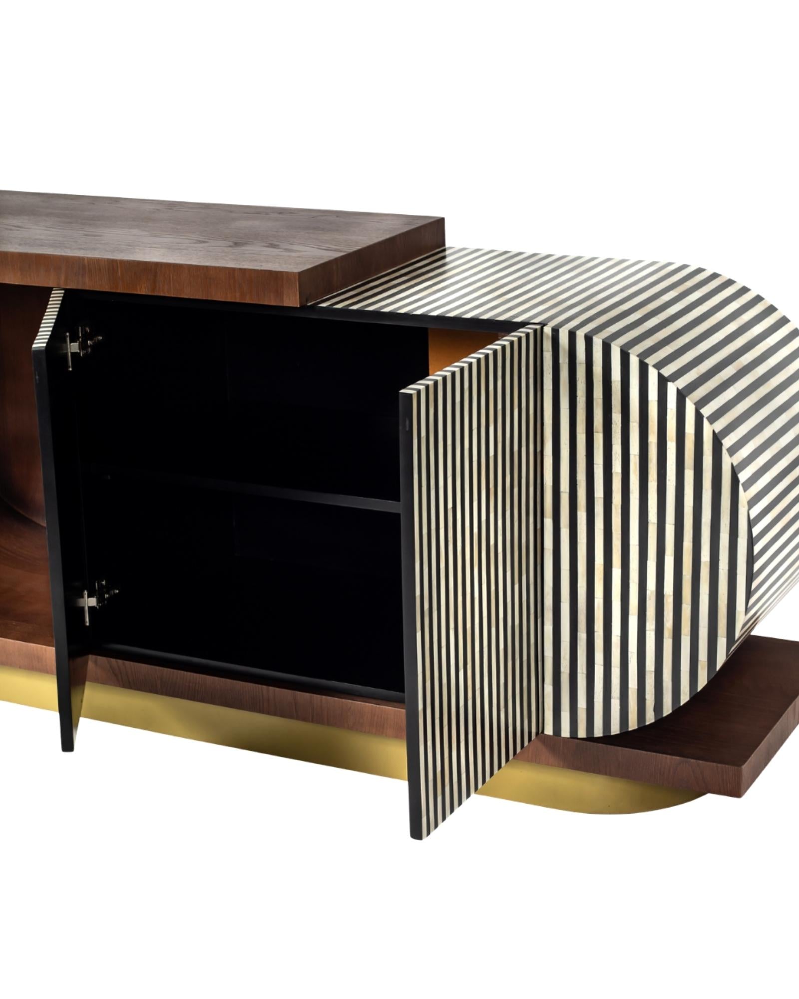 Saphed Sideboard - Black Bone Inlay - Tabeer Homes