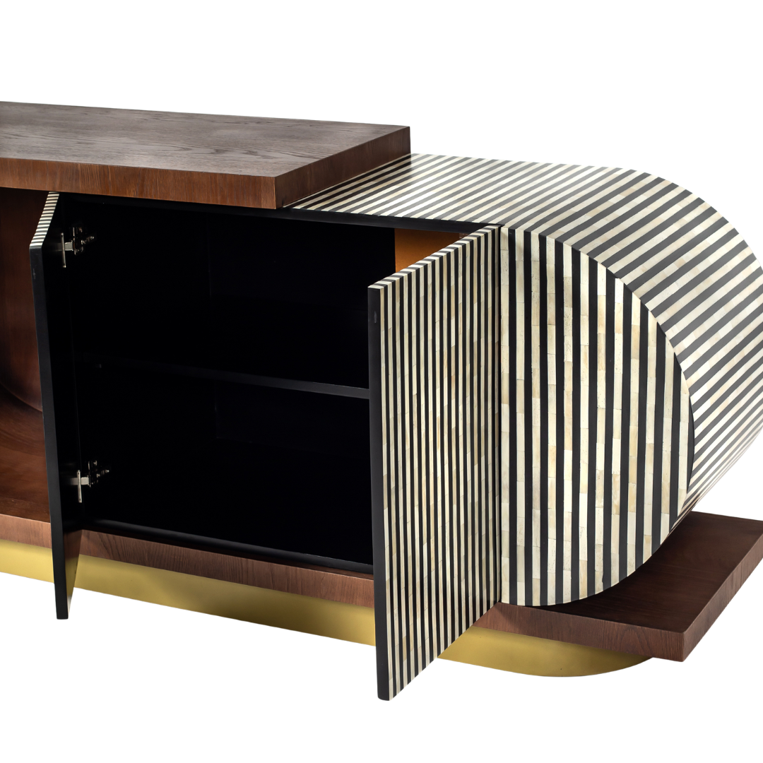 Saphed Sideboard - Black Bone Inlay - Tabeer Homes