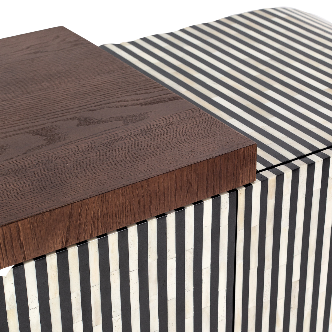 Saphed Sideboard - Black Bone Inlay - Tabeer Homes