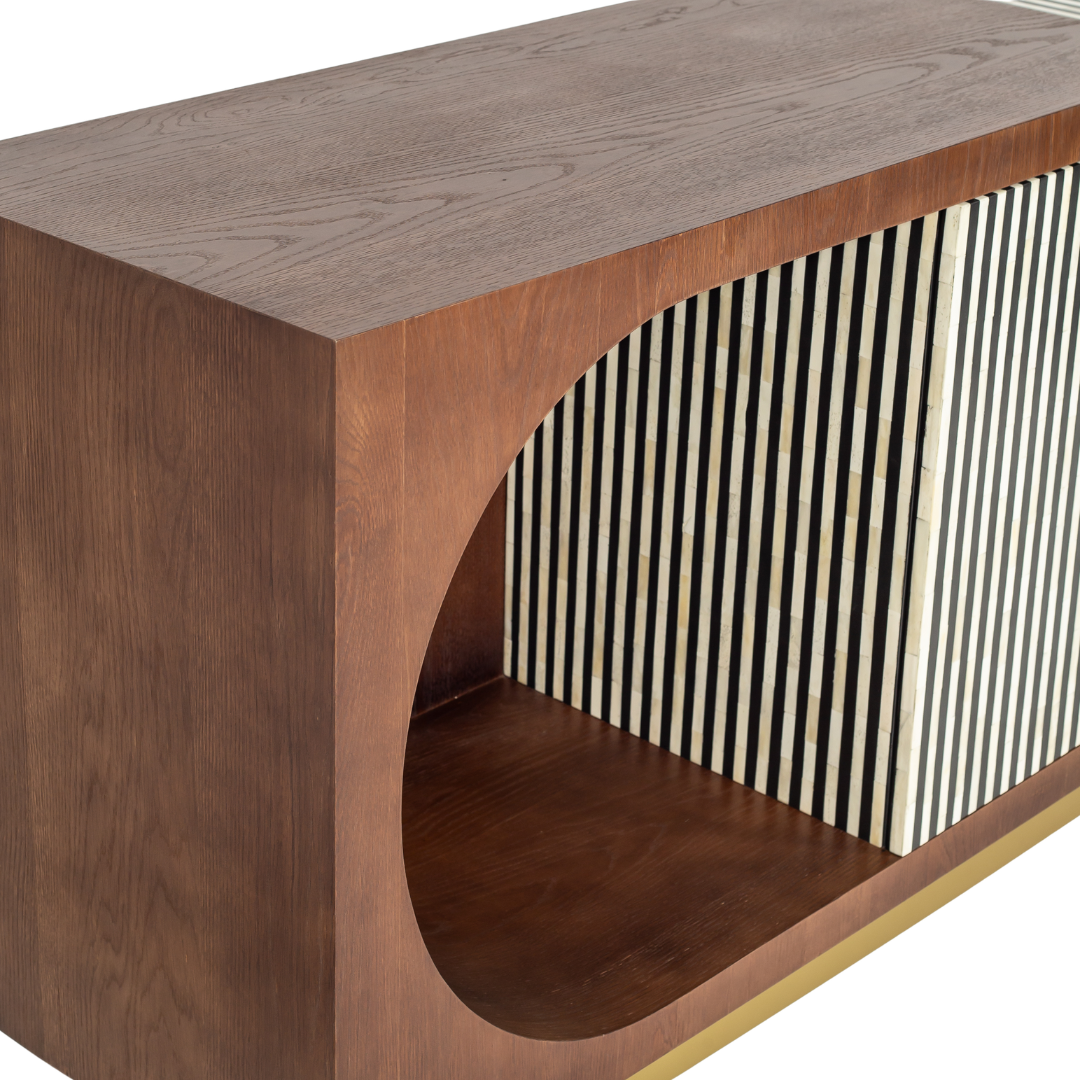Saphed Sideboard - Black Bone Inlay - Tabeer Homes