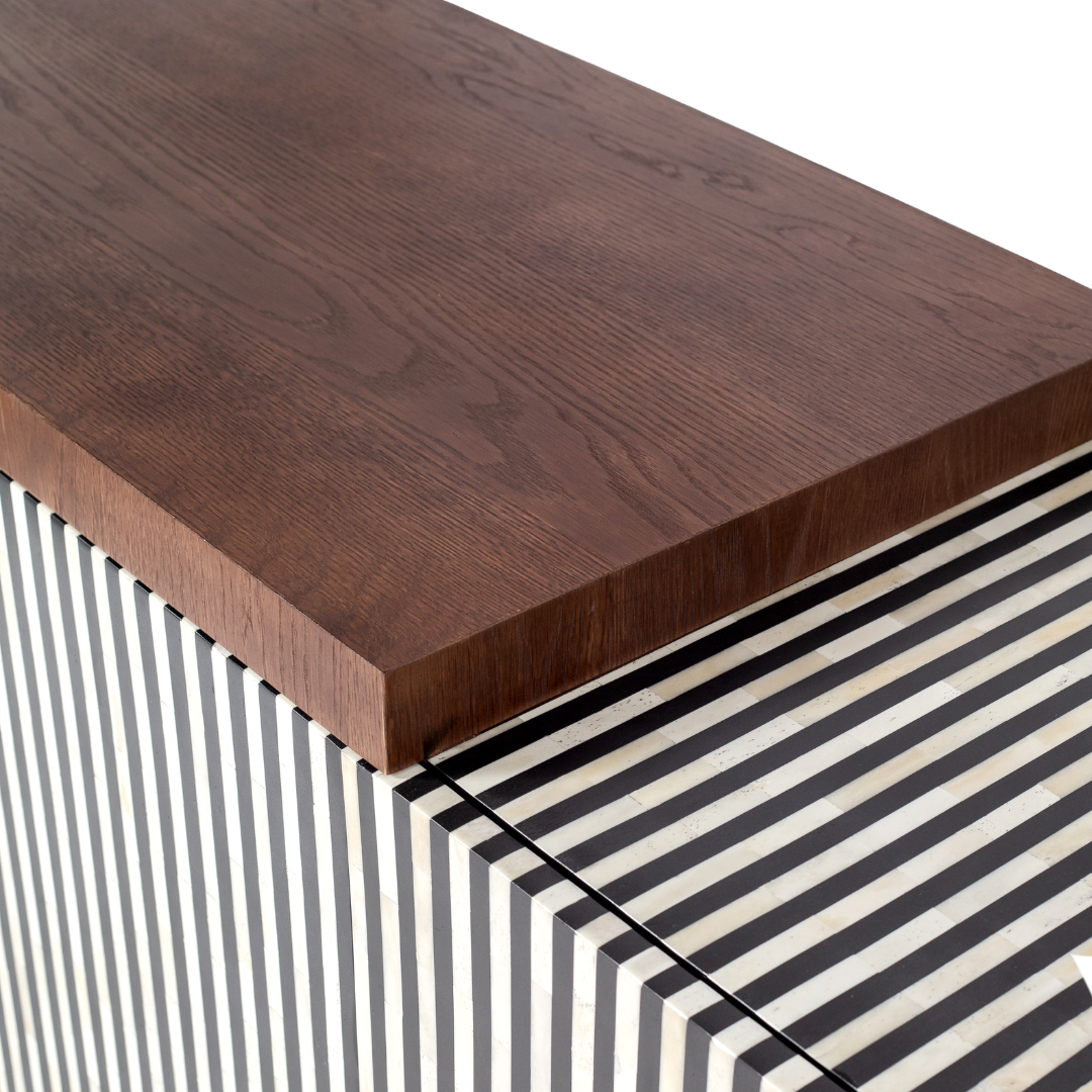 Saphed Sideboard - Black Bone Inlay - Tabeer Homes