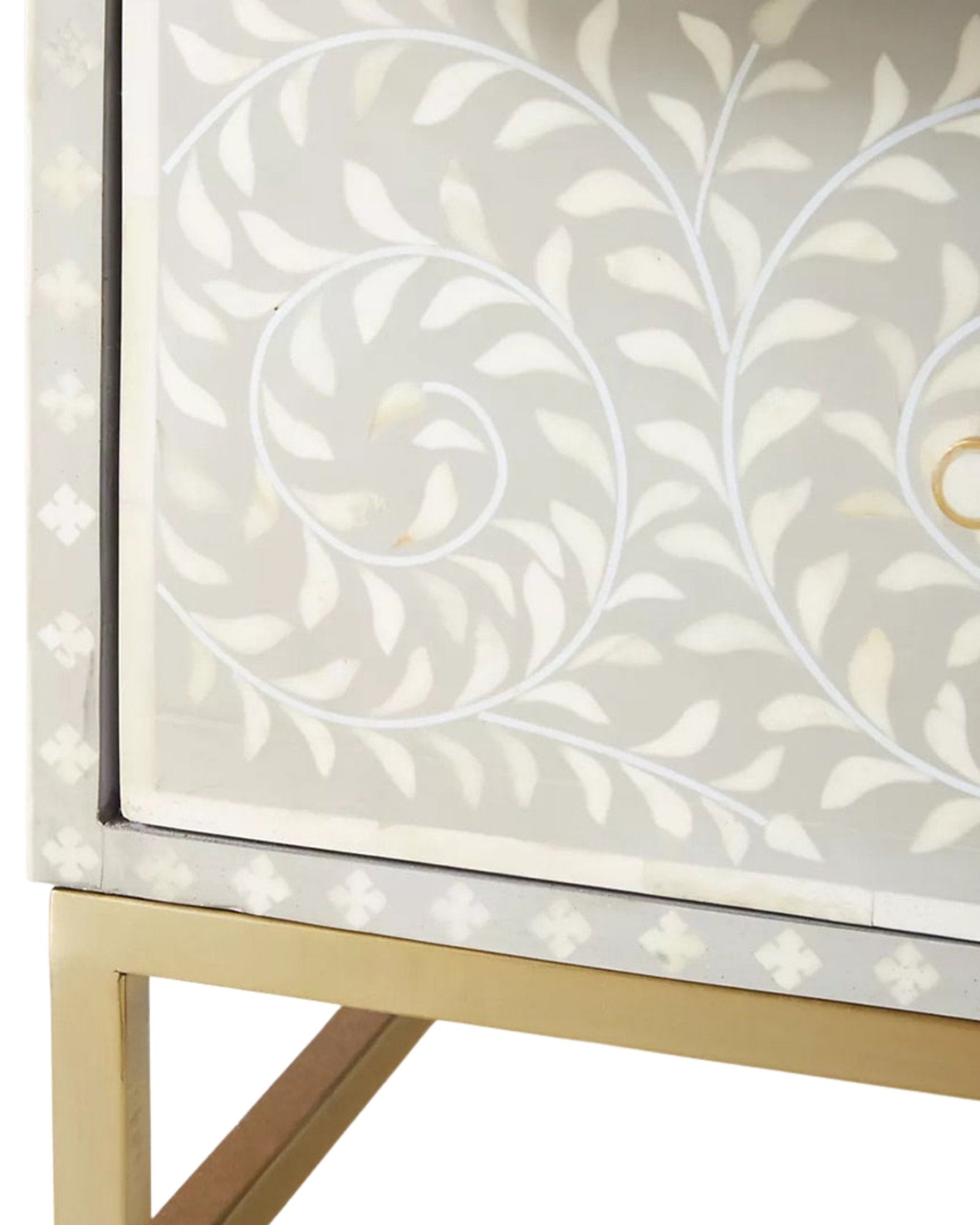 Seema Chest of Drawers - Grey Bone Inlay - Tabeer Homes