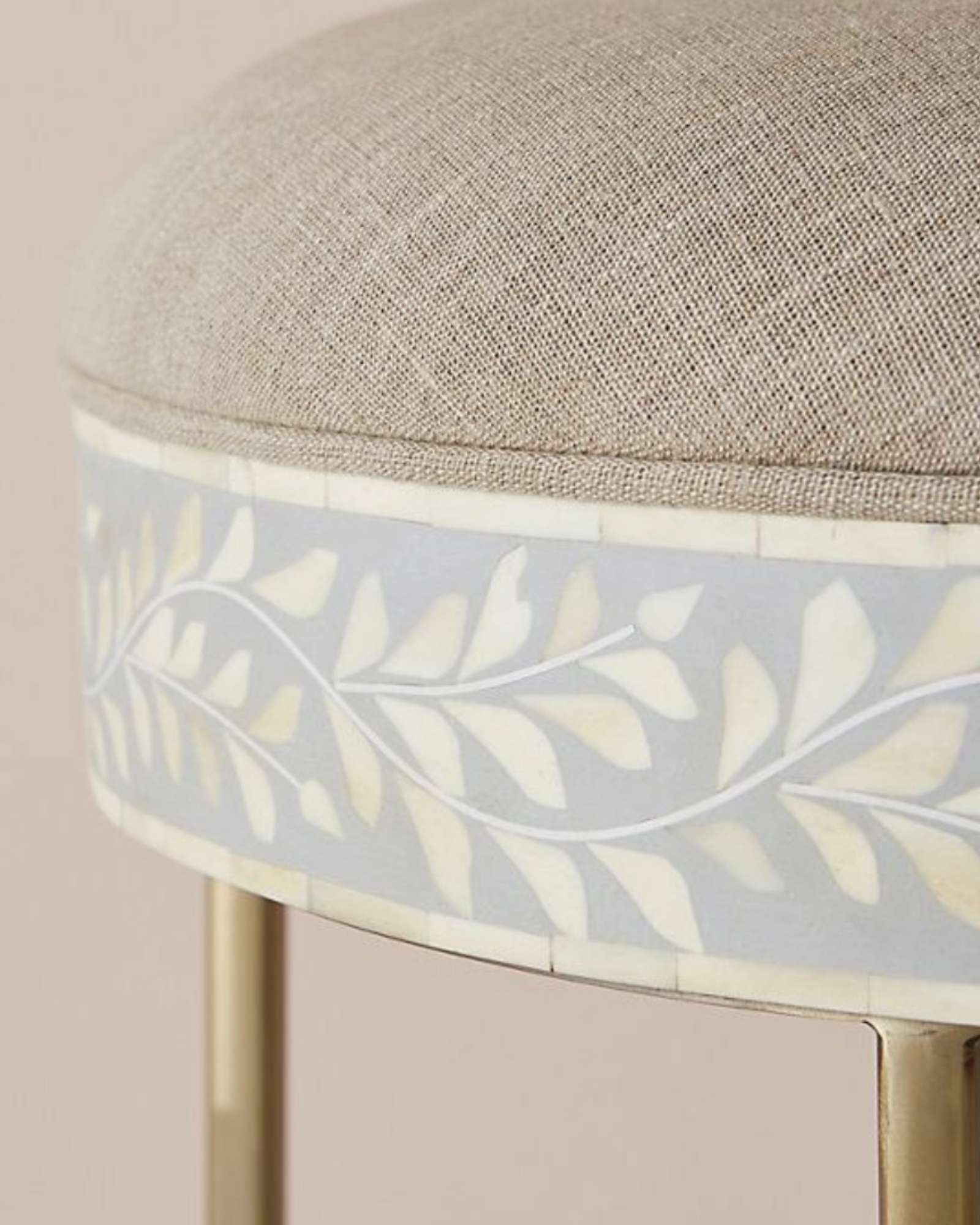 Seema Dresser Console & Stool - Grey Bone Inlay