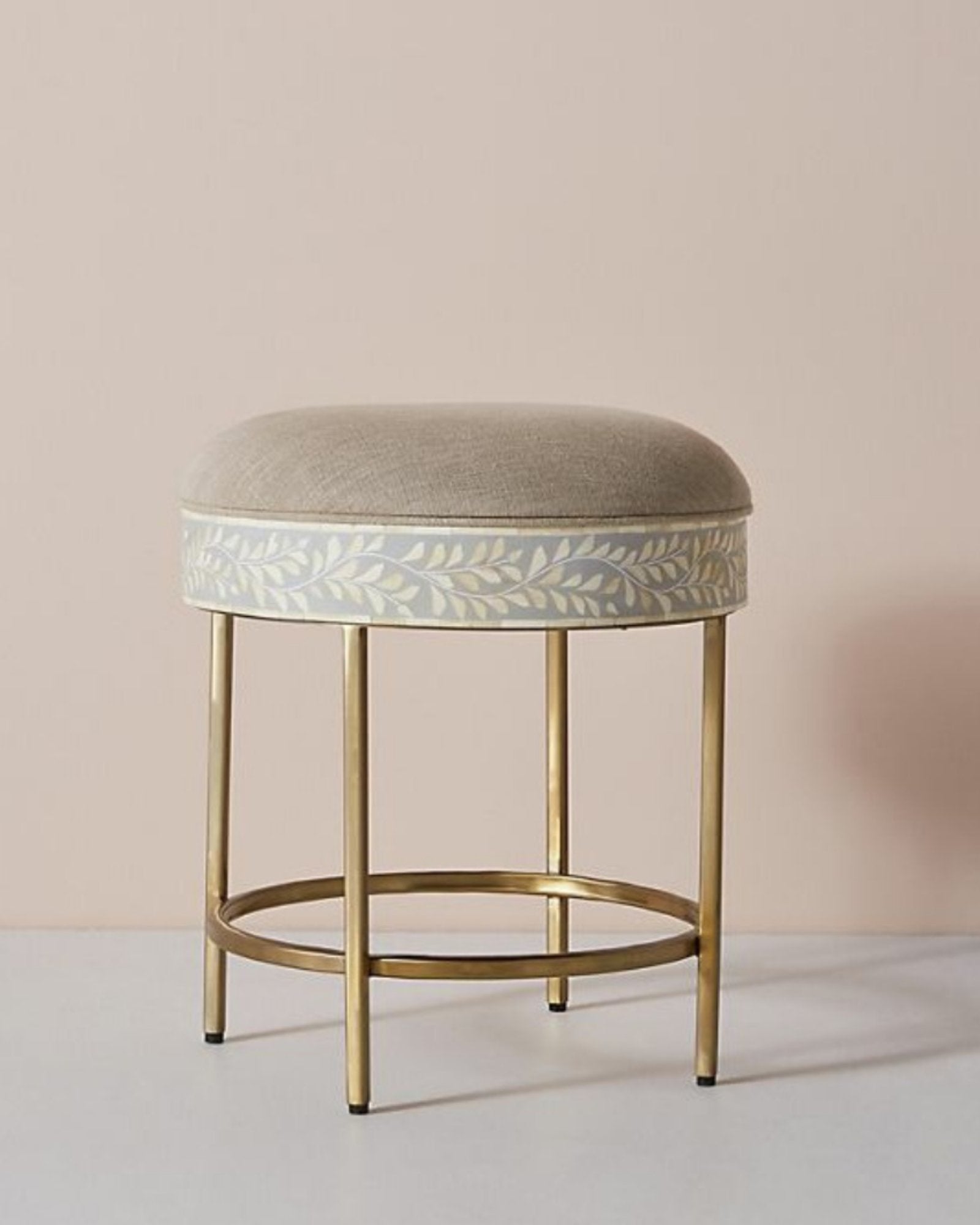 Seema Dresser Console & Stool - Grey Bone Inlay