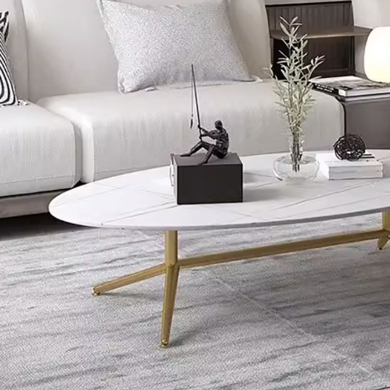 Split Coffee Table - White Marble - Tabeer Homes