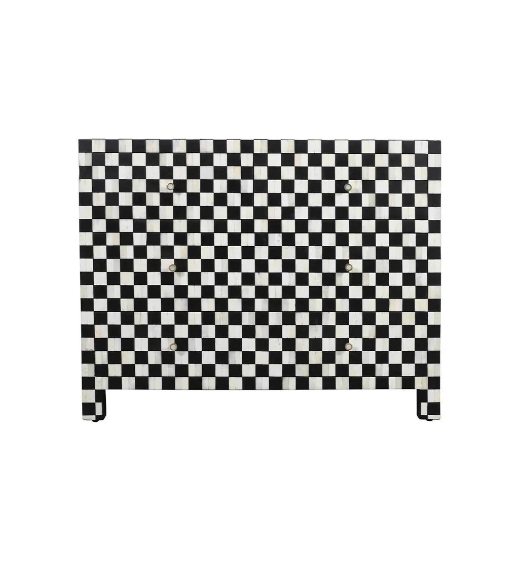 Maze Chest of Drawers - Black Bone Inlay
