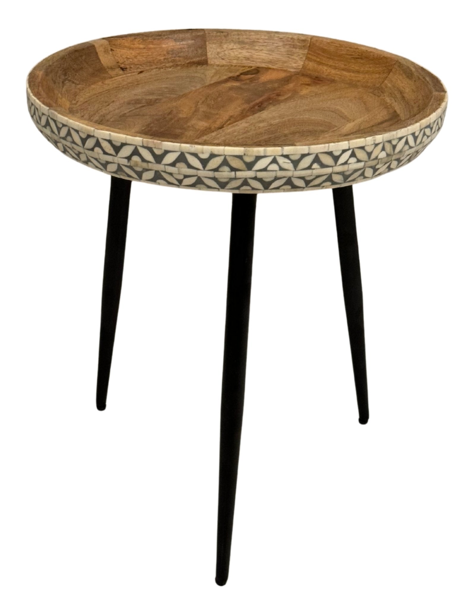 Versa Side Table - Grey Bone Inlay table