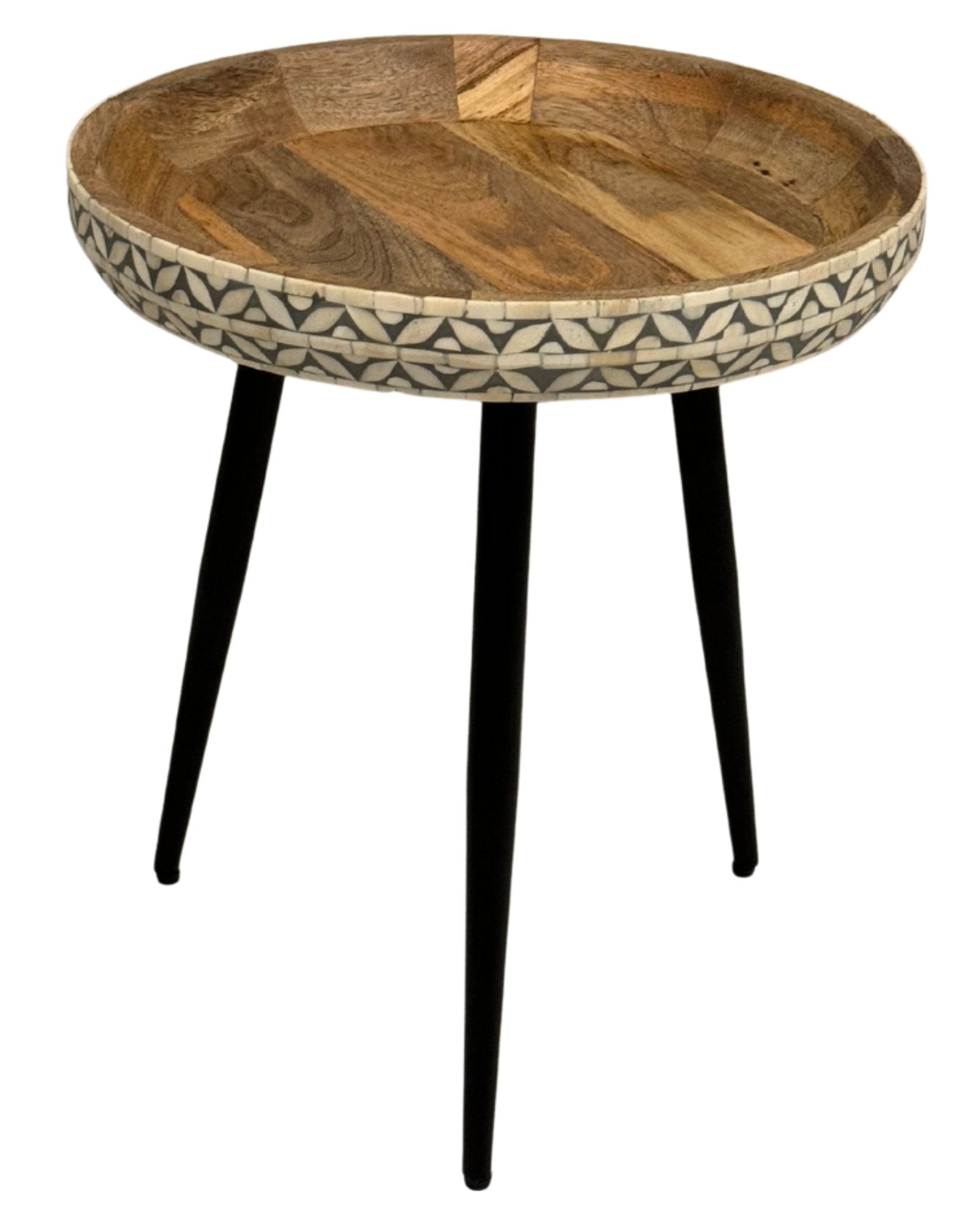 Versa Side Table - Grey Bone Inlay table
