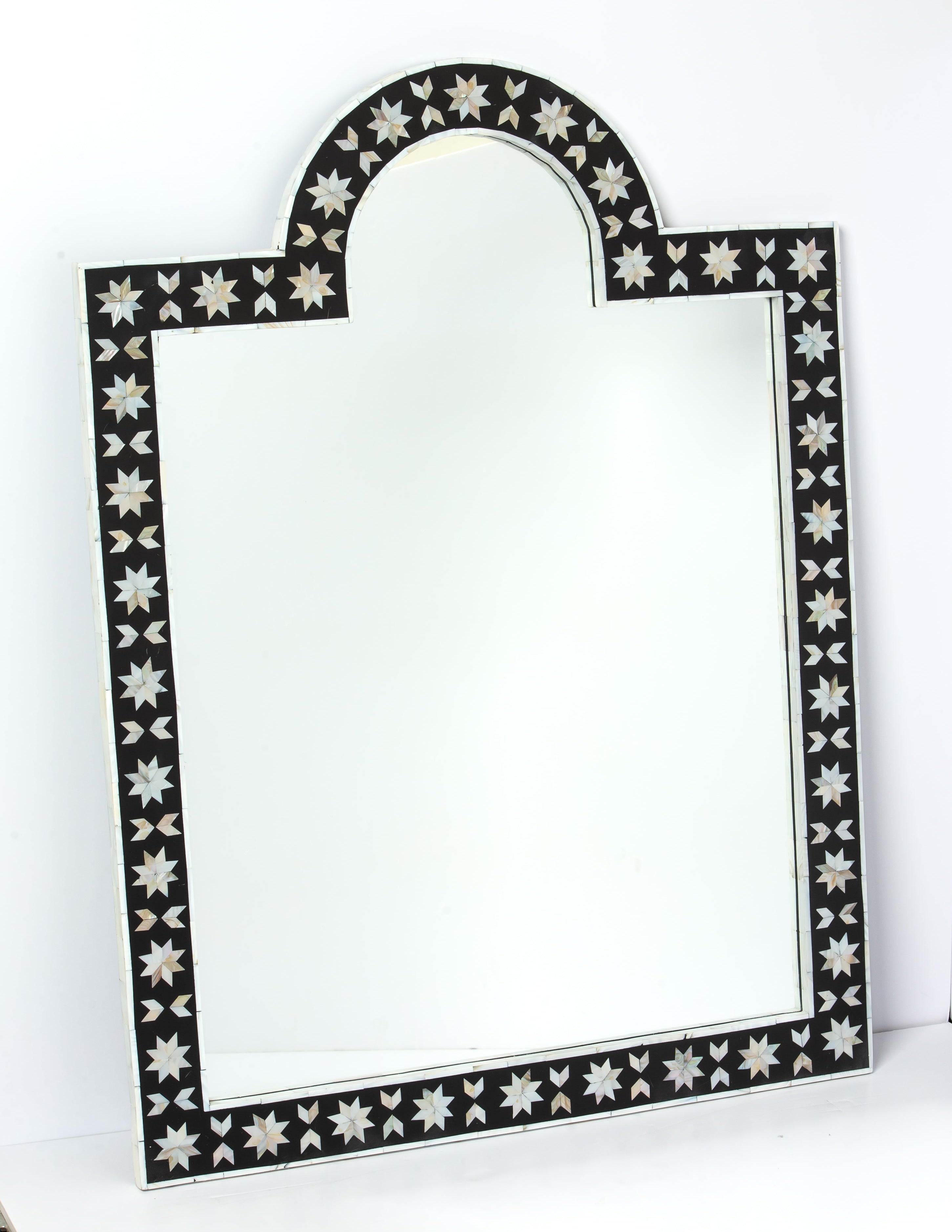 Vitara Mirror - Black & White Mother of Pearl 1