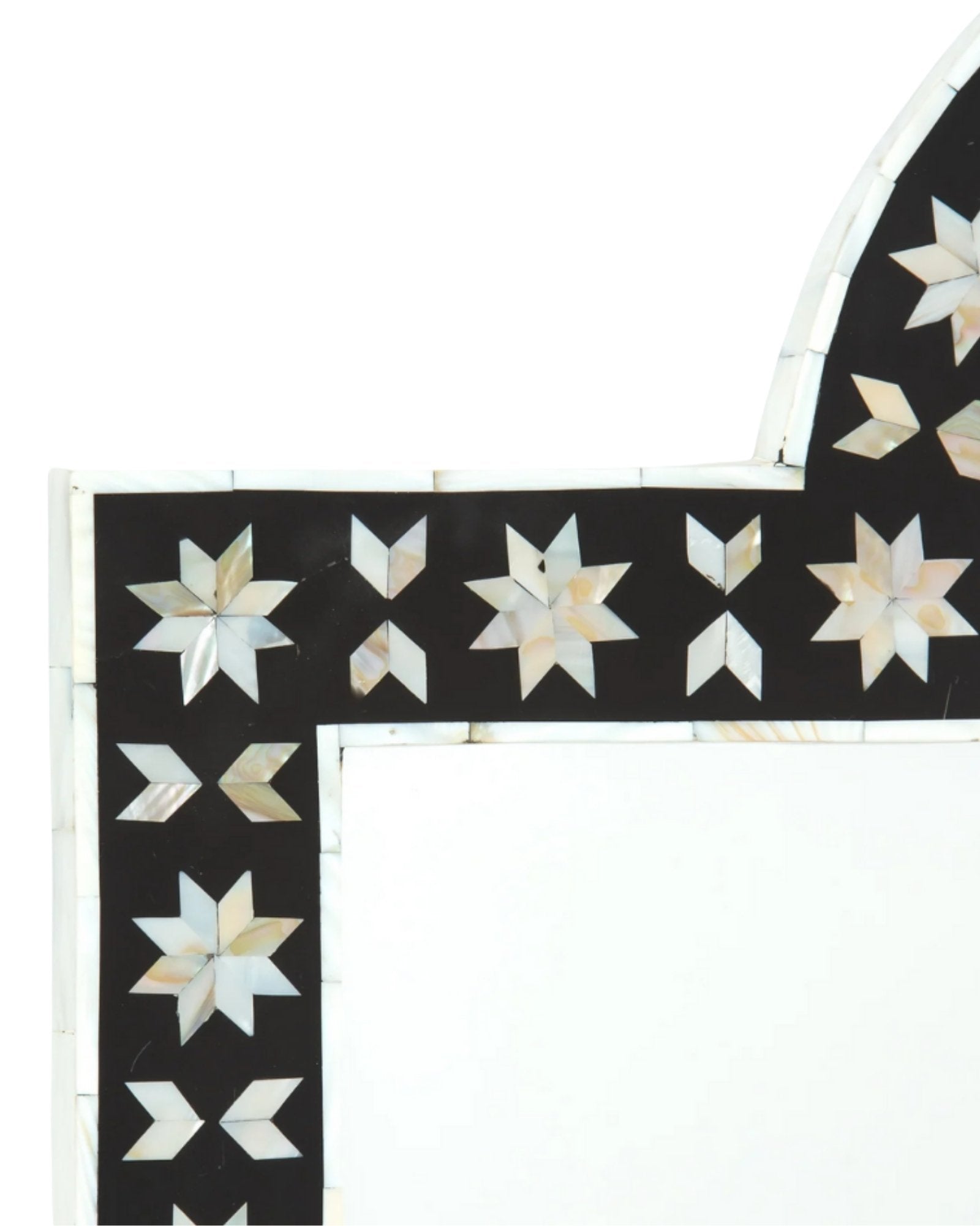 Vitara Mirror - Black & White Mother of Pearl 4