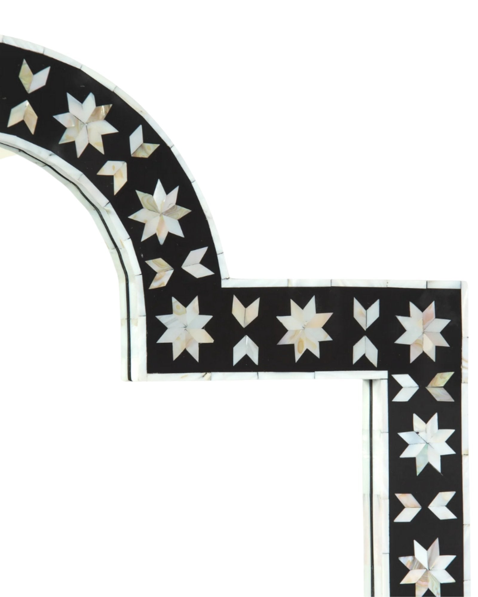 Vitara Mirror - Black & White Mother of Pearl 4