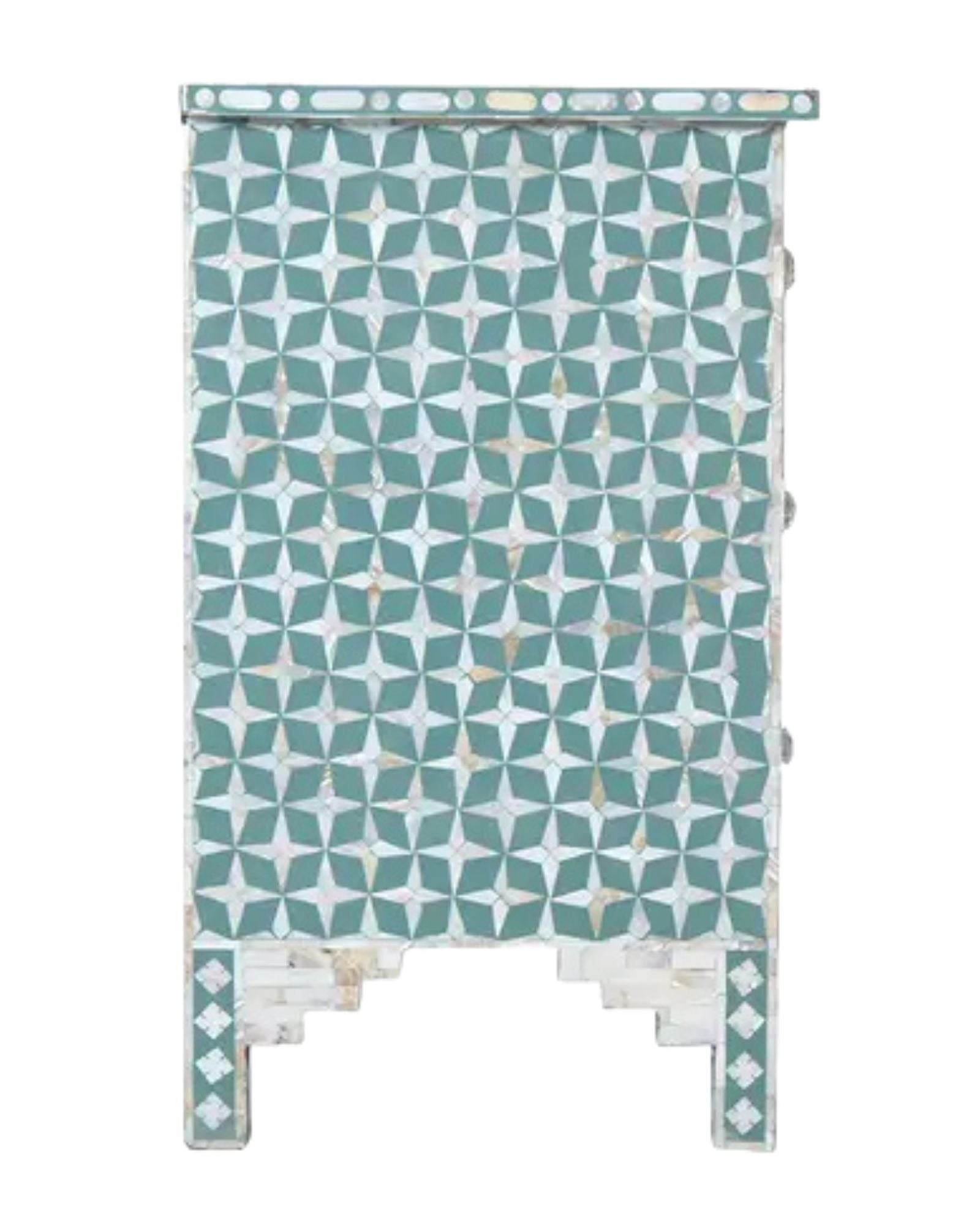 Yasmine Chest of Drawers - Green Mother of Pearl - Tabeer Homes