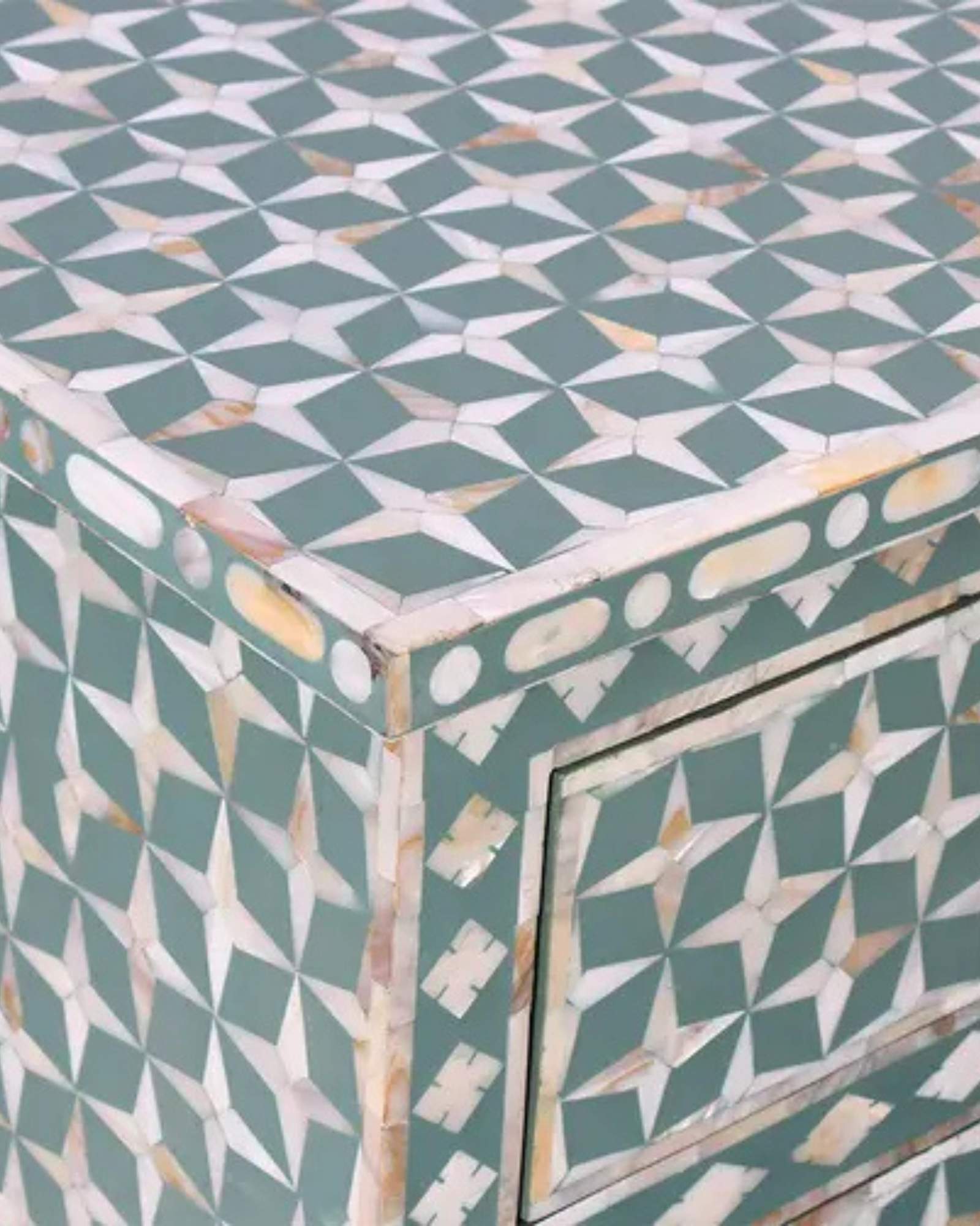 Yasmine Chest of Drawers - Green Mother of Pearl - Tabeer Homes