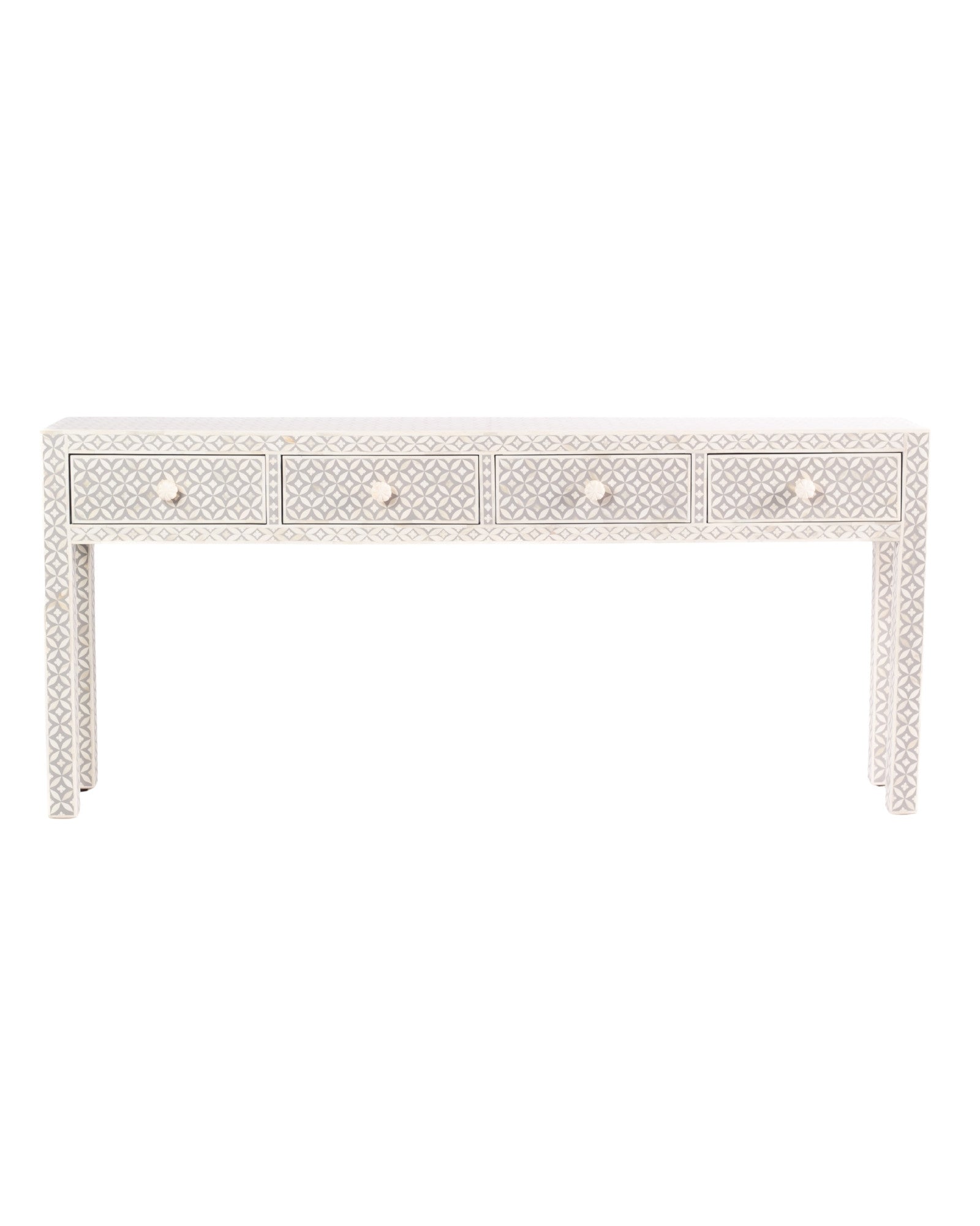 Yasmine Console - Grey Bone Inlay