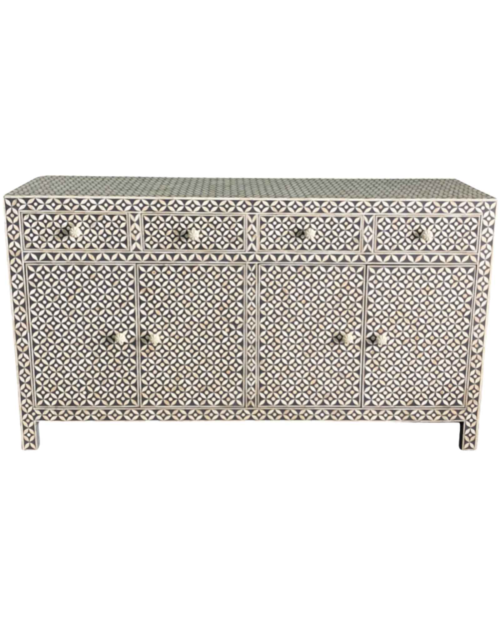 Yasmine Sideboard Buffet - Grey Bone Inlay - Tabeer Homes