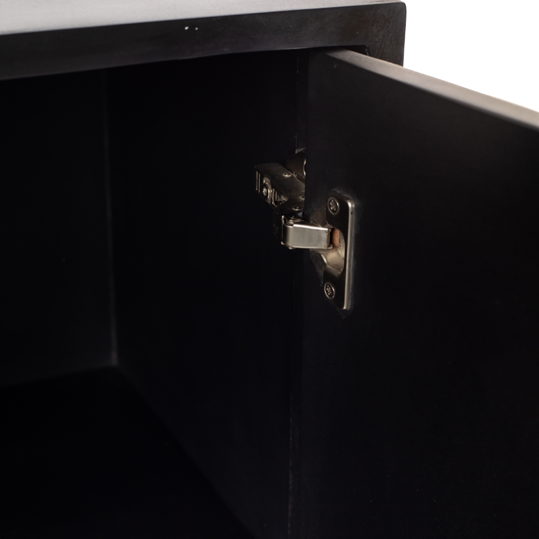 Zuri Cabinet - Black & White Bone Inlay - Tabeer Homes