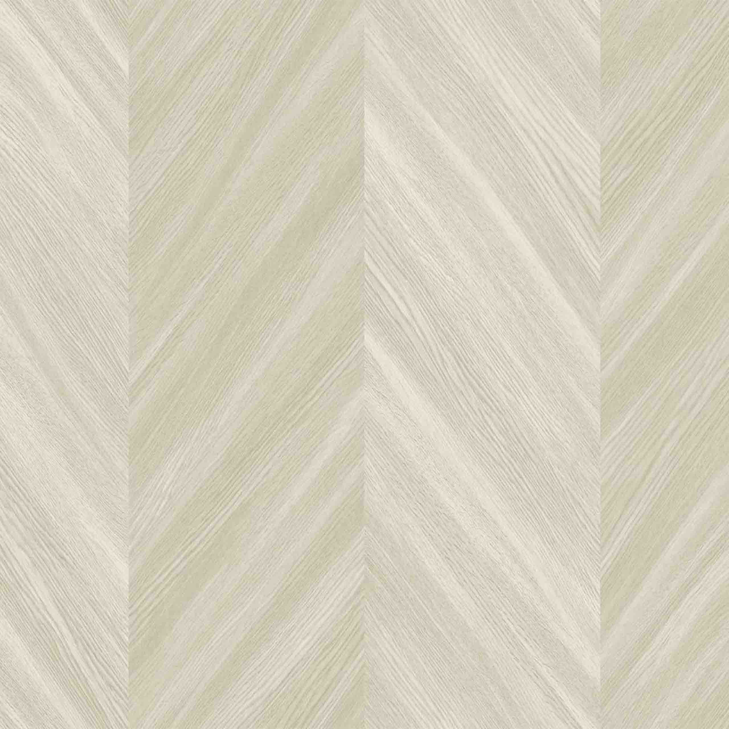 A close-up of the Chevron wallpaper in a beige abstract pattern, crafted from vinyl for a sleek finish.