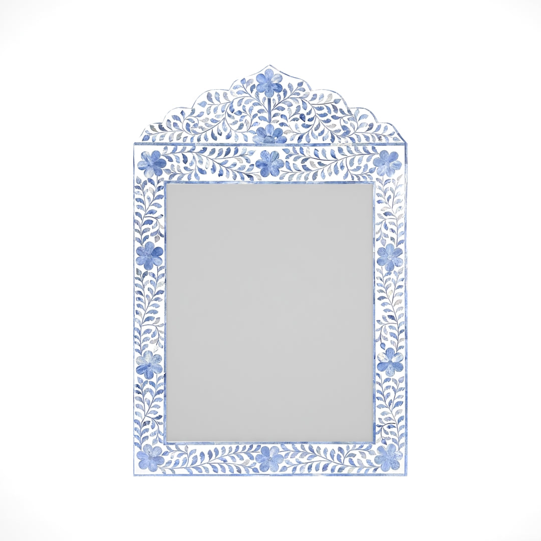 Jade Mirror - Blue Bone Inlay - Tabeer Homes