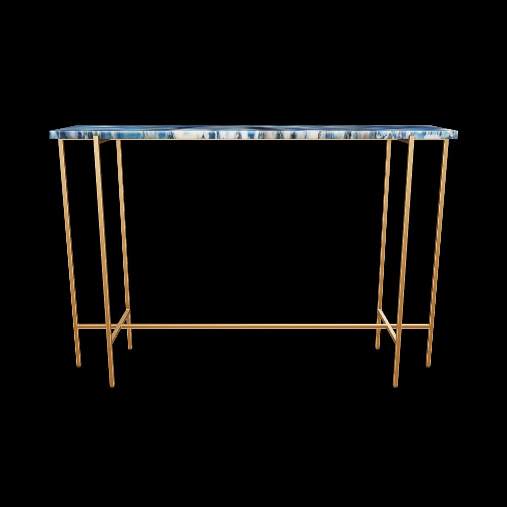 Cobalt Console Table - Blue Agate - Tabeer Homes