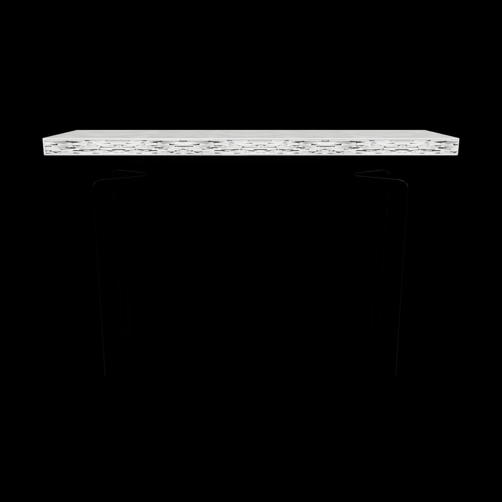 Meena Console Table - Black & White Bone Inlay - Tabeer Homes