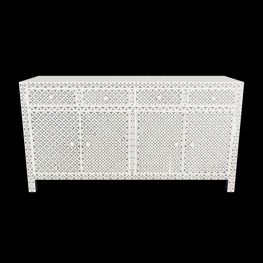 Yasmine Sideboard Buffet - Grey Bone Inlay - Tabeer Homes