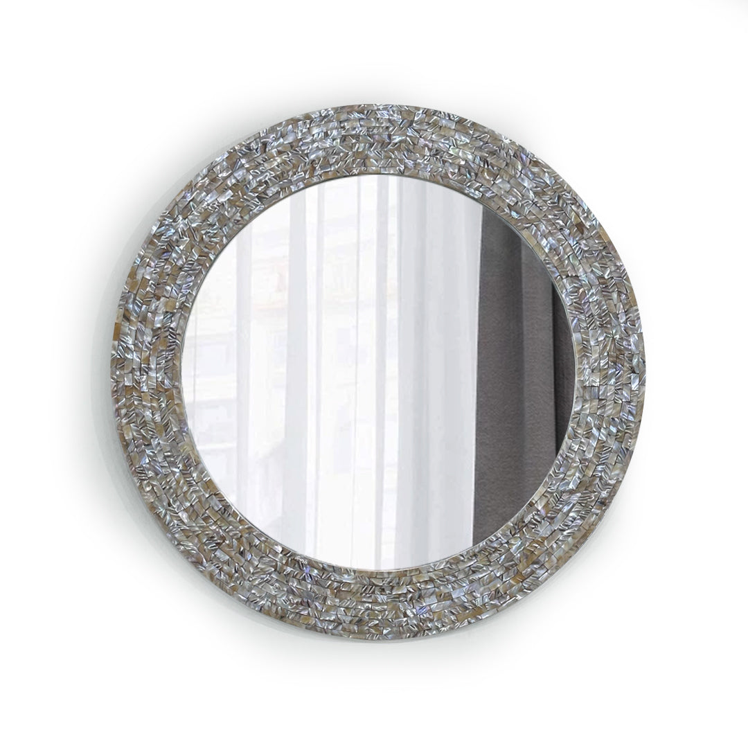 Manzil Mirror - Cream Mother of Pearl Inlay - Tabeer Homes
