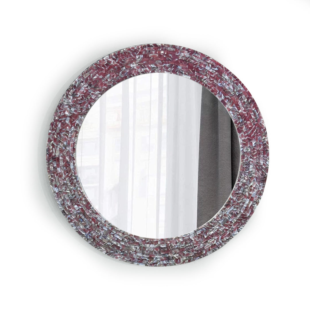 Manzil Mirror - Pink Mother of Pearl Inlay