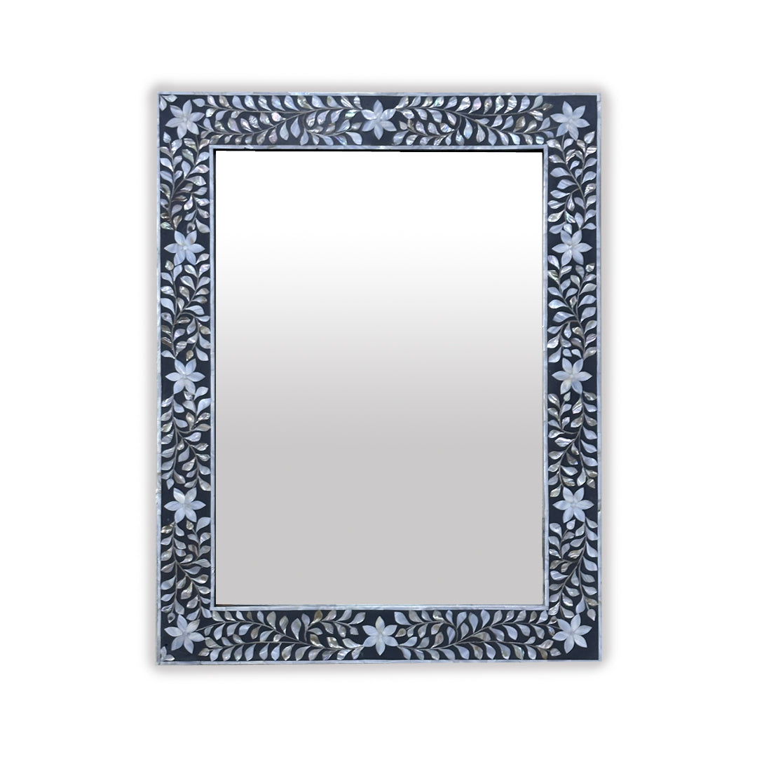 Iris Mirror - Grey Mother of Pearl Inlay - Tabeer Homes