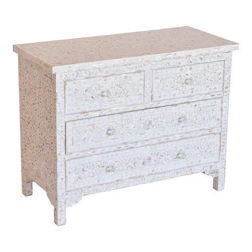 Iris Chest of Drawers - White Mother of Pearl - Tabeer Homes