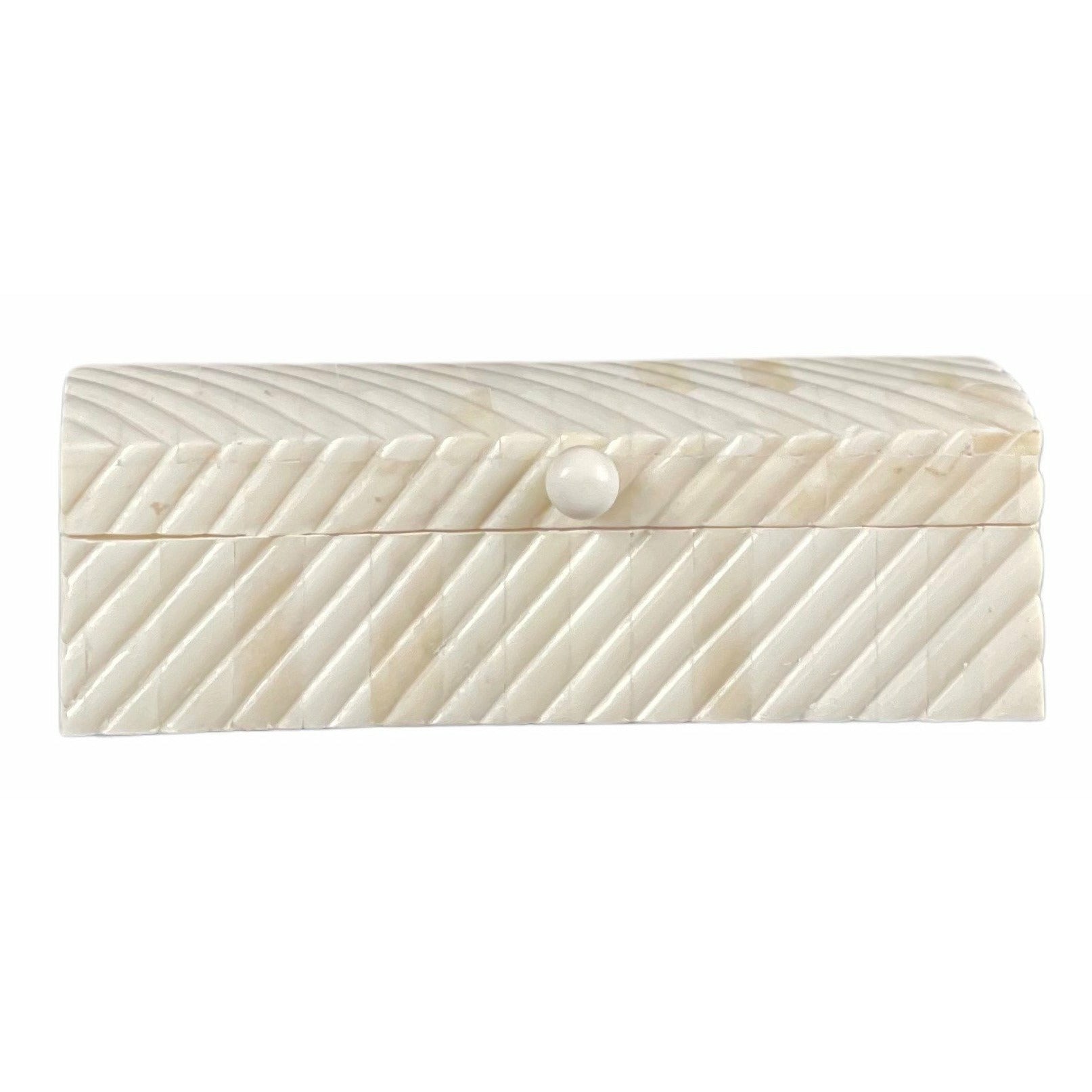 Zorah Small Box - Bone Carved - Tabeer Homes