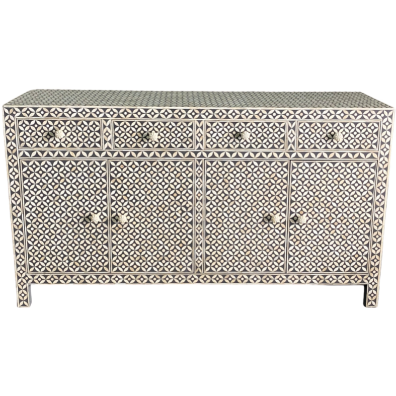 Yasmine Sideboard Buffet Grey Bone Inlay Tabeer Homes