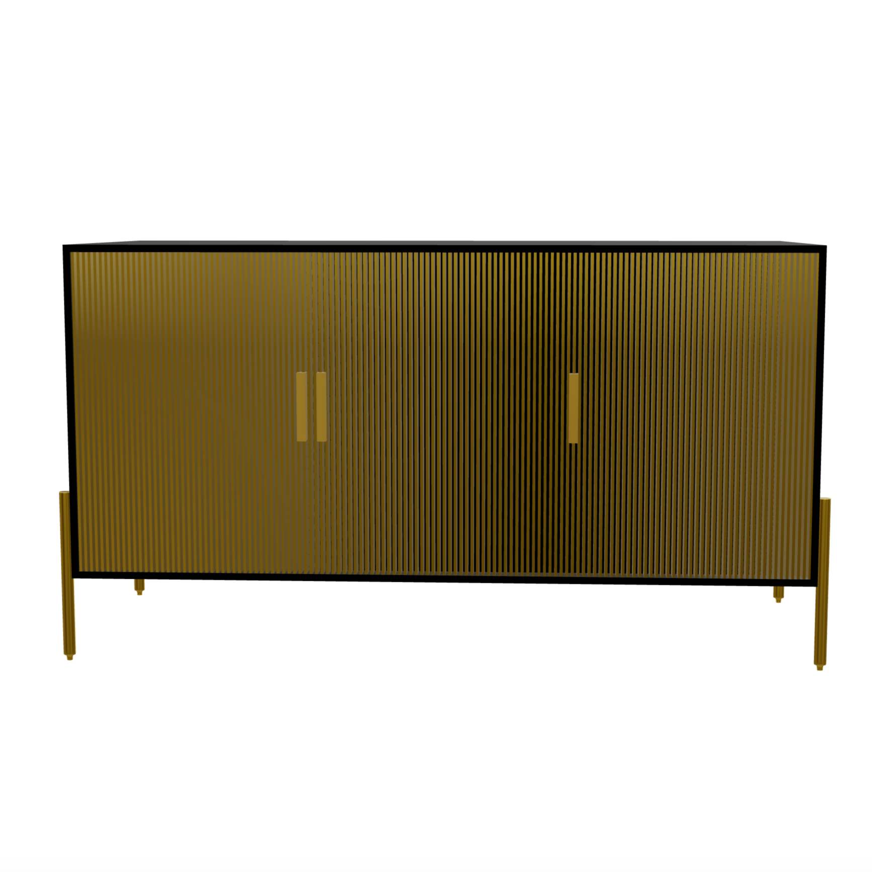 Vihaan Sideboard Buffet - Brass Clad - Tabeer Homes