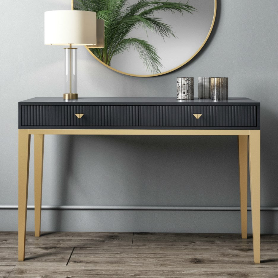 Piccolo Dresser Console - Black Wood - Tabeer Homes
