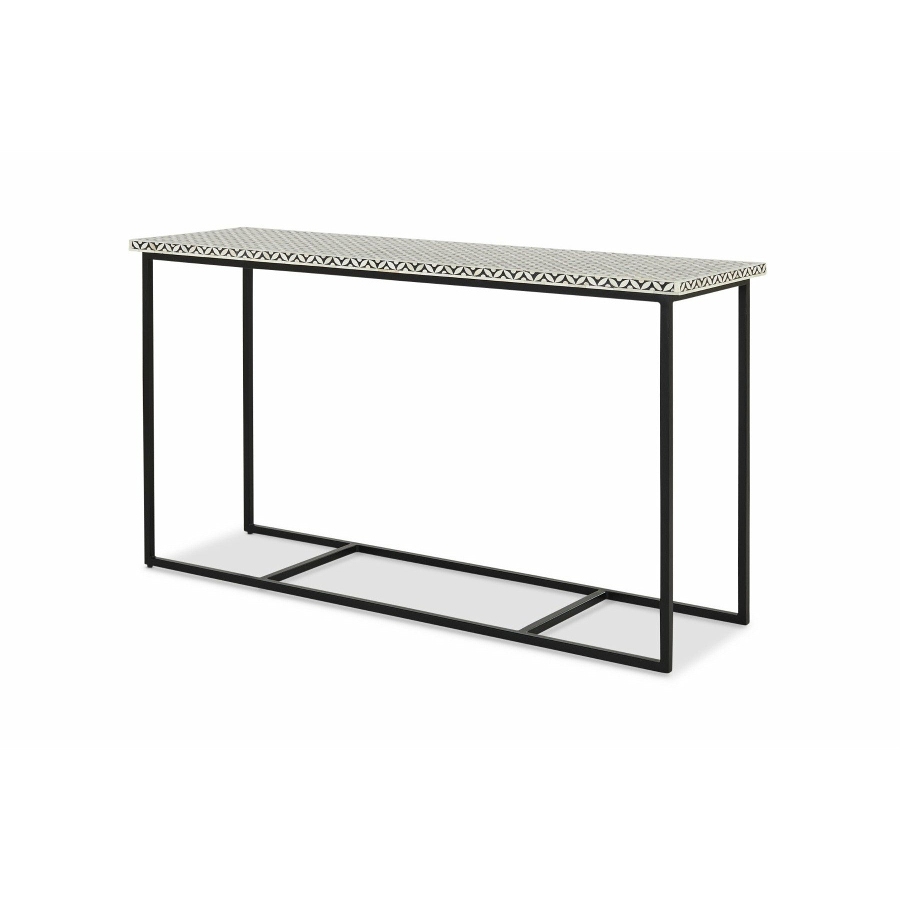 Larisa Console Table - Black & White Bone Inlay - Tabeer Homes
